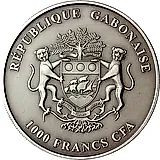 1000 франков 2013, лев [Габон]