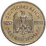 3 рейхсмарки 1932, A, Гёте [Германия]