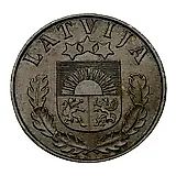 2 сантима 1937 [Латвия]