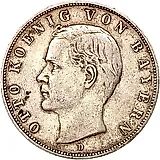 3 марки 1909, D, Бавария [Германия / Германская Империя]