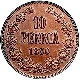 10 Pennia 1896