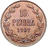 10 Pennia 1907