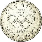 500 марок 1952, XV летние Олимпийские игры, Хельсинки 1952 [Финляндия]