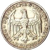 3 рейхсмарки 1927, A, Марбургский университет [Германия]