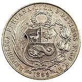 1 соль 1869 [Перу]
