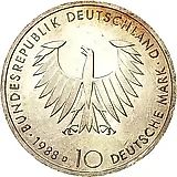 10 марок 1988, Шопенгауэр [Германия / ФРГ]