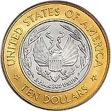 10 долларов 2000, W, библиотека Конгресса [США]