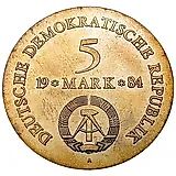 5 марок 1984, Лютцов [Германия / ГДР]