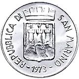 500 лир 1973 [Сан-Марино]