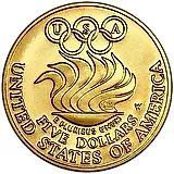 5 долларов 1988, W, Олимпиада в Сеуле [США]