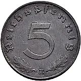 5 рейхспфеннигов 1948, оккупация [Германия / Третий рейх]
