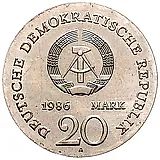 20 марок 1986, 200 лет со дня рождения братьев Гримм [Германия / ГДР]