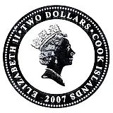 2 доллара 2007, Калашников [Острова Кука] Proof