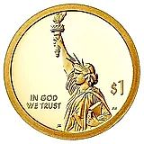 1 доллар 2018, S, Первый патент [США]