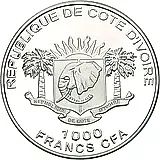 1000 франков 2011, Кот-д'Ивуар [Кот-д’Ивуар] Proof