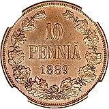 10 Pennia 1889