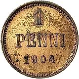 1 пенни 1904