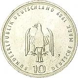 10 марок 1989, Гамбургский порт [Германия / ФРГ]