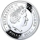 1 доллар 2014, Амурский тигр [Ниуэ] Proof