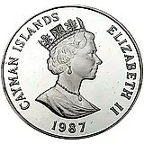 5 долларов 1987 [Каймановы острова] Proof