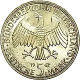 5 марок 1967, Гумбольдты [Германия / ФРГ]