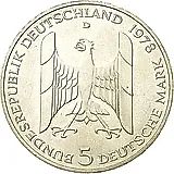 5 марок 1978, Штреземан [Германия / ФРГ]