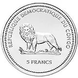 5 франков 2002, Конго (ДРК) [Демократическая Республика Конго]