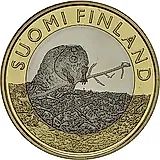 5 евро 2015, бобр [Финляндия]