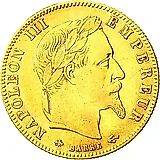 5 франков 1865, A, Золото /желтый цвет/ [Франция]