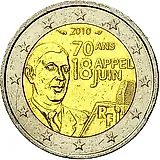 2 евро 2010, Шарль де Голль [Франция]