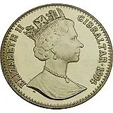 1 крона 1994, король Георг VI встречается с пилотами [Гибралтар] Proof