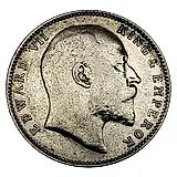 1 рупия 1906, без обозначения монетного двора [Индия / Британская Индия]