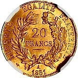 20 франков 1851 [Франция]