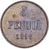5 пенни 1898