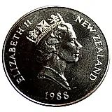 1 доллар 1988, Великолепный пингвин [Новая Зеландия]