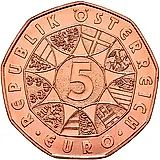 5 евро 2018, заяц [Австрия]