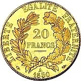 20 франков 1850 [Франция]