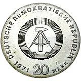 20 марок 1971, Либкнехт и Люксембург [Германия / ГДР]