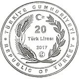 20 лир 2017, краб [Турция] Proof