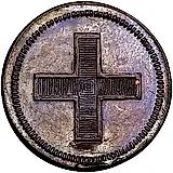 жетон 1796, в память коронации Императора Павла I, новодел