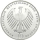 10 марок 2000, A, EXPO 2000 (Всемирная выставка ЭКСПО 2000 в Ганновере) [Германия]