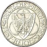 3 рейхсмарки 1930, A, Рейнланд [Германия]