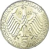 5 Marks 1969, Fontane [Germany / FRG]