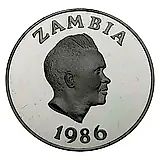 10 квач 1986, Всемирный фонд дикой природы [Замбия] Proof