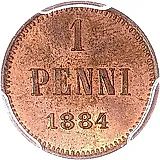 1 пенни 1884