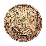 1 песо 1868 [Чили]