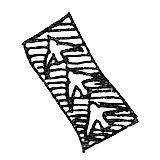 Kursk City Hallmark of 1828 "Three Flying Partridges"
