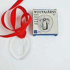 Vintage Christmas ornament Guardian Angel