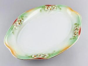 Porcelain tray. Russian imperial plate, dimensions 47 x 35 cm.