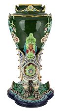 Rare Russian porcelain vase Kuznetsov, circa 1875